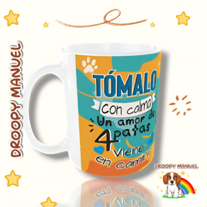 ☕🐾 mug “un amor de 4 patas viene en camino”