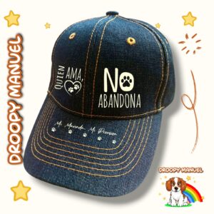 🧢 gorra jean “quien ama, no abandona”